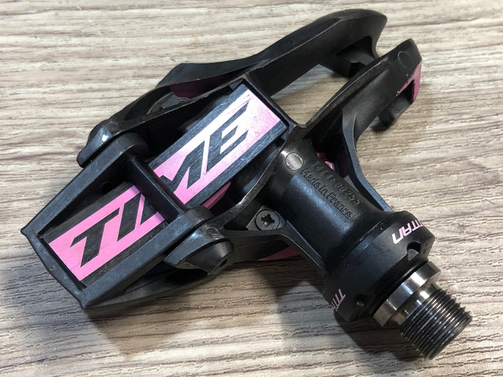 JU604 タイム TIME エクスプレッソ XPRESSO 12 マリアローザ MAGLIA ROSA ビンディングペダル チタンシャフト ピンク
