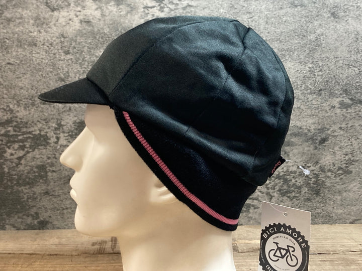 KB443 ラファ Rapha サイクルキャップ 黒 厚手
