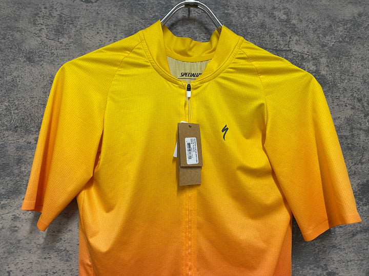 JV697 スペシャライズド SPECIALIZED SL AIR FADE JERSEY SS MEN 半袖 サイクルジャージ 黄オレンジ M