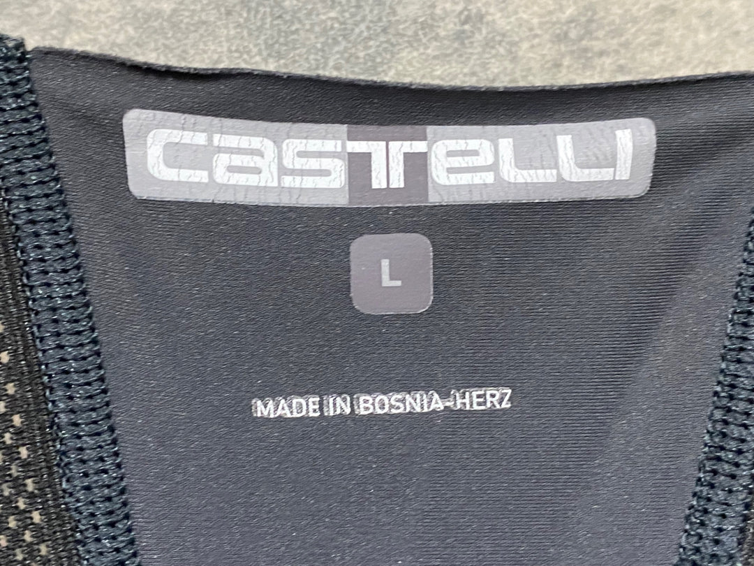 JP533 カステリ CASTELLI ビブショーツ グレー L