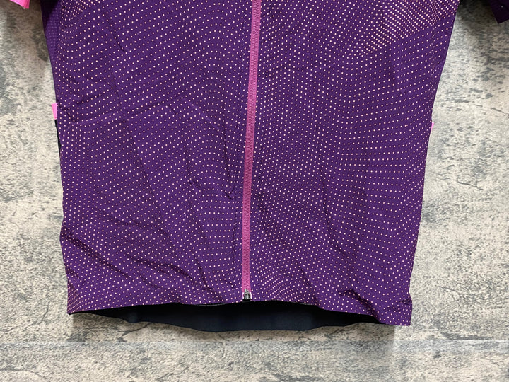 JO871 サンティーニ Santini 半袖 サイクルジャージ パープル ドット S