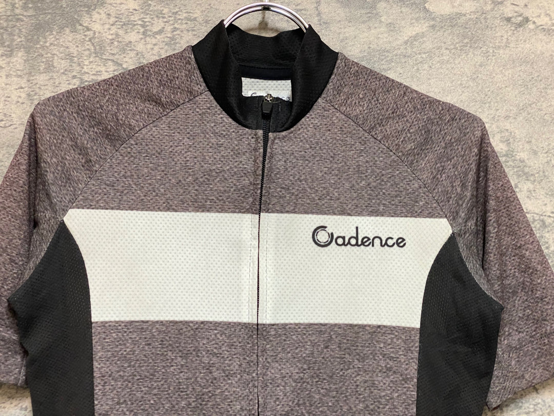 JQ506 ケイデンス Cadence RACE FIT 半袖サイクルジャージ 白グレー XS
