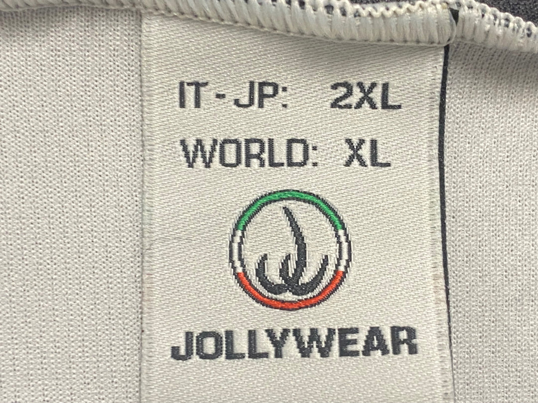 JO214 ジョリーウェア JOLLYWEAR 半袖 サイクルジャージ 白 黒 2XL