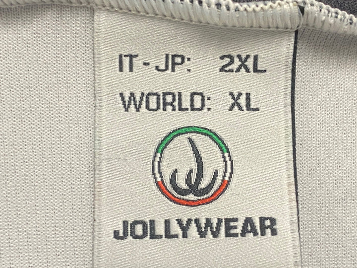 JO214 ジョリーウェア JOLLYWEAR 半袖 サイクルジャージ 白 黒 2XL