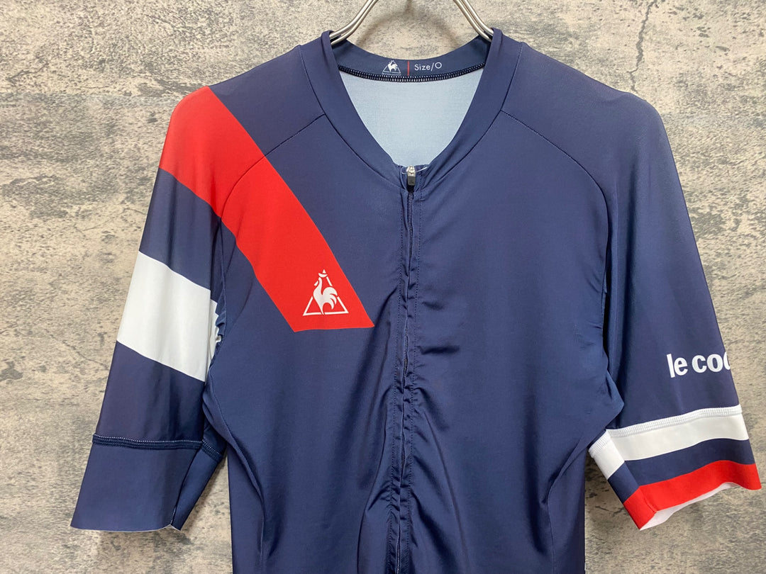 KH270 ルコックスポルティフ le coq sportif 半袖サイクルジャージ ネイビー O