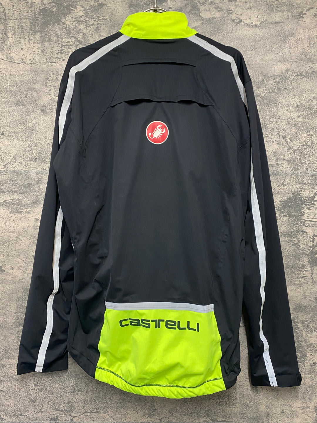 JW299 カステリ CASTELLI 長袖 ウインドブレーカー L ※汚れあり