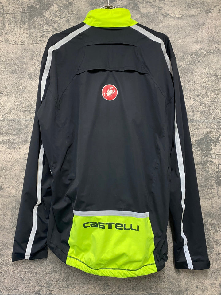 JW299 カステリ CASTELLI 長袖 ウインドブレーカー L ※汚れあり