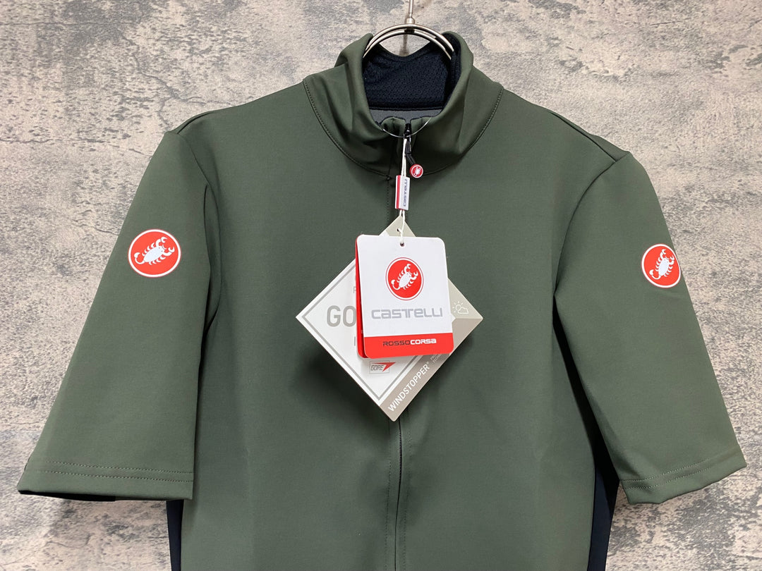 KD425 カステリ CASTELLI ロッソコルサ ROSSO CORSA PERFETTO RoS LIGHT 半袖 サイクルジャージ カーキ M