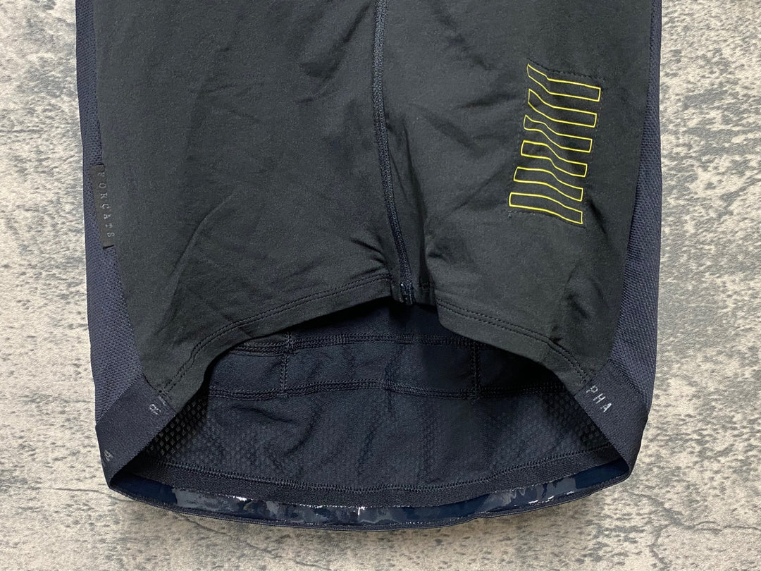 KD531 ラファ Rapha PRO TEAM JERSEY 半袖 サイクルジャージ 黒 黄 XS