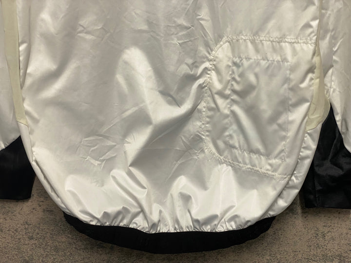 JV136 アソス ASSOS HYBRO V2 長袖 ウインドブレイカー 白 XL ※スレ