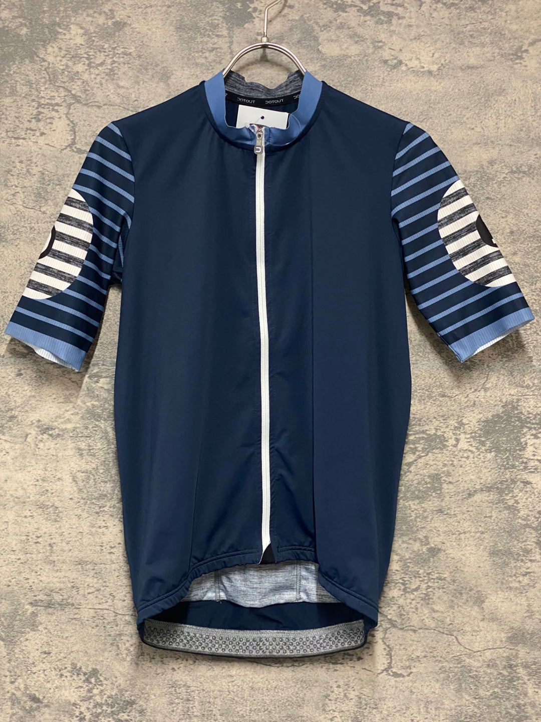 KM228 ドットアウト DOTOUT Horizon Jersey 半袖 サイクルジャージ 紺 M
