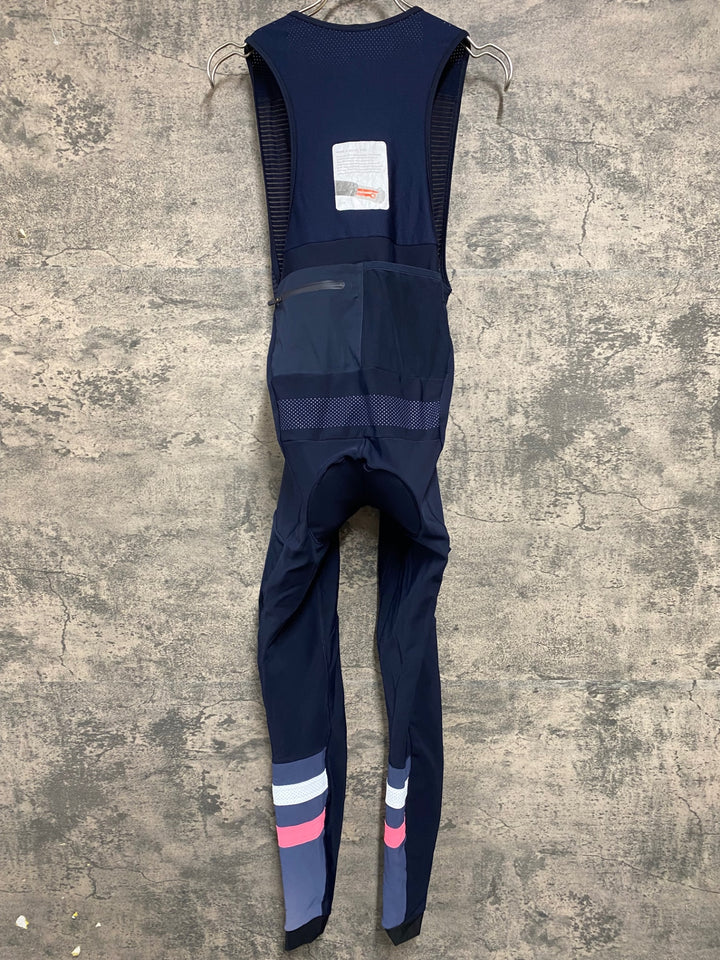 JY121 ラファ Rapha WOMEN'S CARGO WINTER TIGHTS WITH PAD ビブタイツ 裏起毛 レディース 紺 S