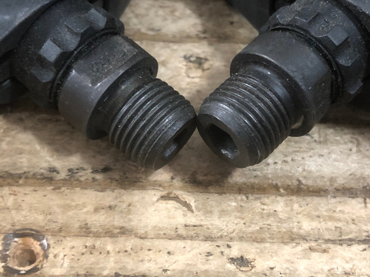 JU358 シマノ SHIMANO PD-T420 ビンディングペダル SPD 片面フラット ※右ペダル軸回転不良のためジャンク