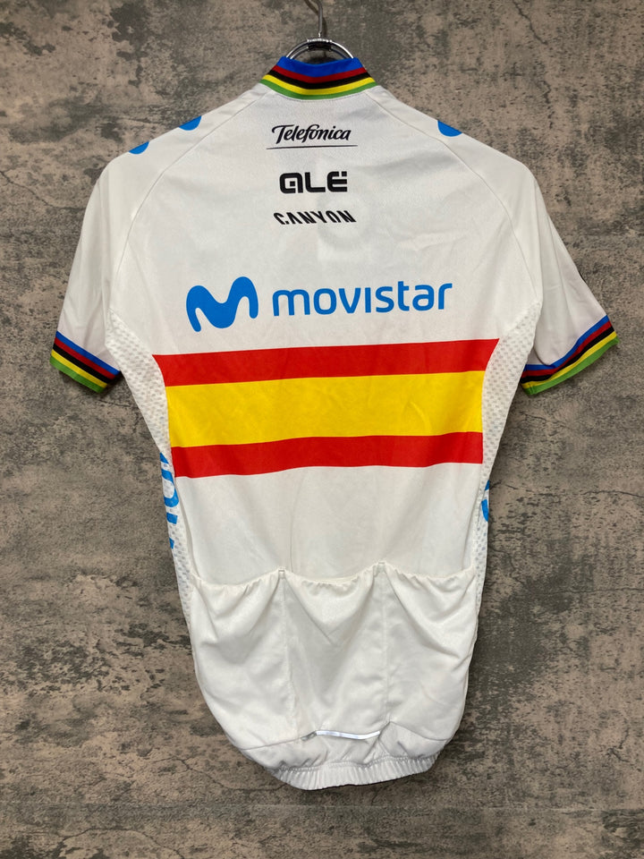JS485 アレ ALE 半袖 サイクルジャージ 白 サイズ不明 movistar