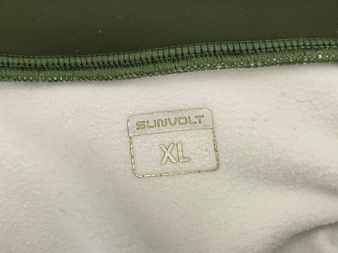 KJ159 サンボルト SUNVOLT 長袖 ワンピース 緑 XL 裏起毛 ほつれあり
