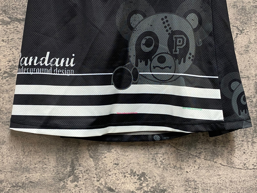 KG822 パンダーニ PANDANI サイクルスカート 黒 白 M