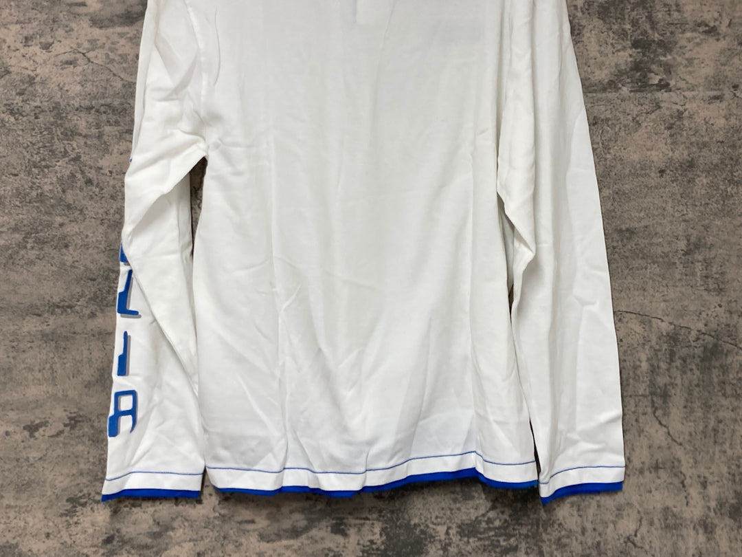 JV536 スポーツフル sportful 長袖 ポロシャツ 白 ITALIA Skoda