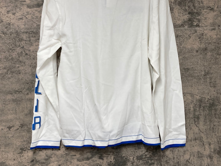 JV536 スポーツフル sportful 長袖 ポロシャツ 白 ITALIA Skoda