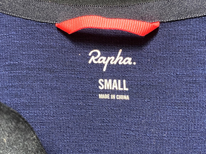 KH993 ラファ Rapha BREVET LONG SLEEVE JERSEY 長袖 サイクルジャージ 紺 S