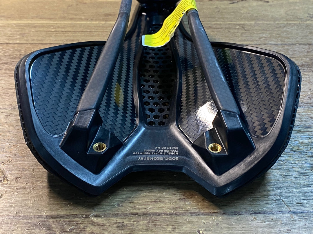 JM385 スペシャライズド SPECIALIZED エスワークス S-WORKS ROMIN EVO MIRROR サドル 黒 155mm カーボンレール