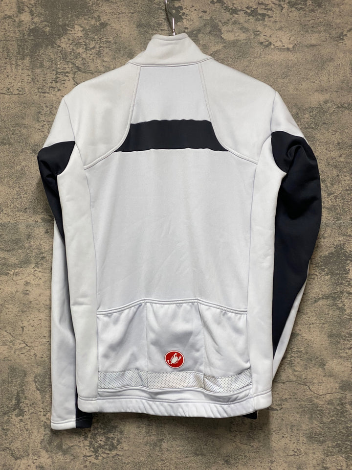 JI038 カステリ CASTELLI 長袖 サイクルジャケット 白 S 裏起毛 GORE-TEX INFINIUM