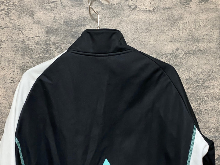 JP522 ルコックスポルティフ le coq sportif 長袖 サイクルジャケット L 黒 裏起毛 ※ほつれあり