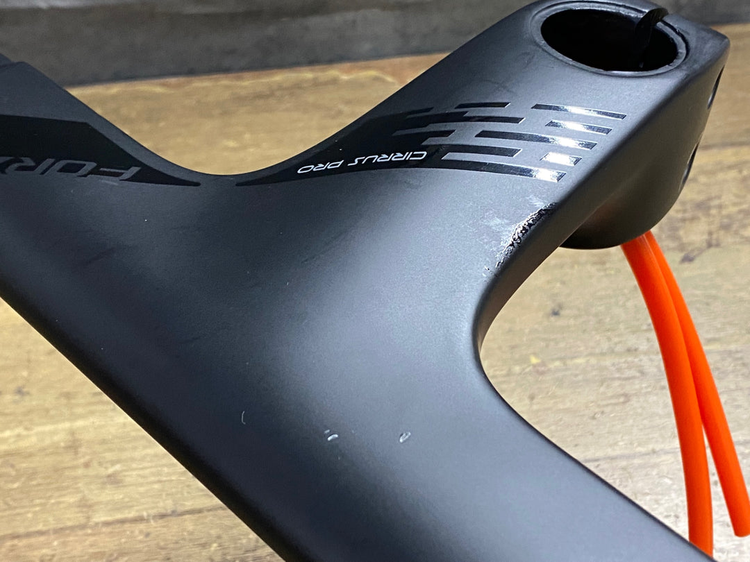 KA015 フォルツァ FORZA CIRRUS PRO ステム一体型 カーボン ドロップハンドル ブラケット/エンド部C-C400/420mm ステム長100mm