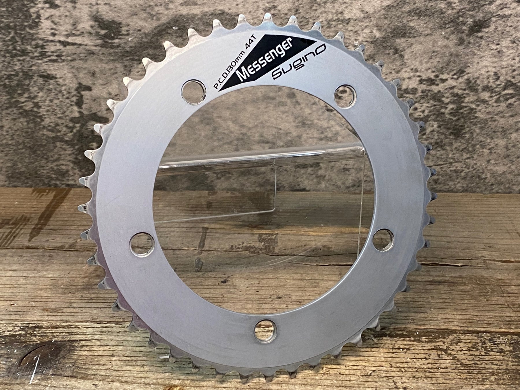 JJ558 スギノ Sugino MESSENGER チェーンリング シルバー 44T PCD130mm