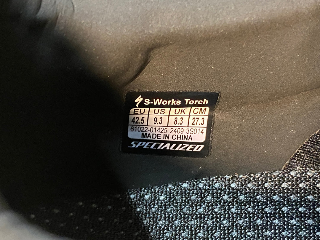 JM391 スペシャライズド SPECIALIZED エスワークス S-WORKS トーチ TORCH RD ビンディングシューズ 黒 EU42.5 SPD-SL