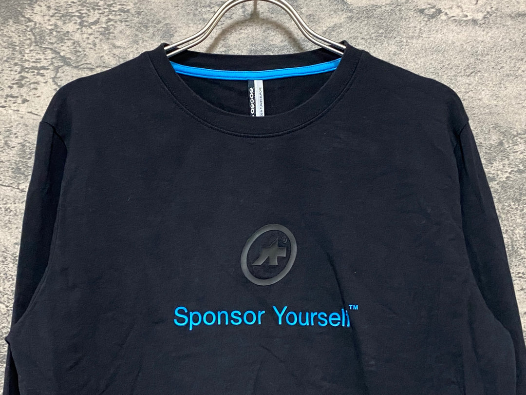 JV909 アソス ASSOS 長袖 Tシャツ 黒 M