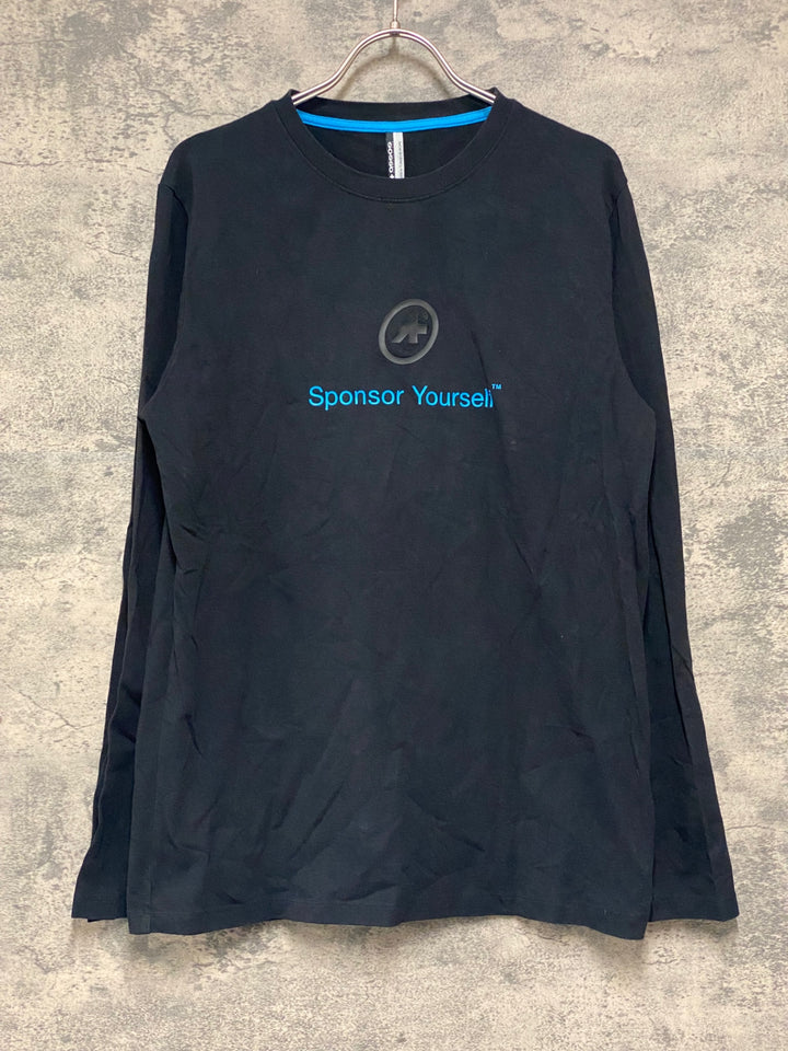 JV909 アソス ASSOS 長袖 Tシャツ 黒 M