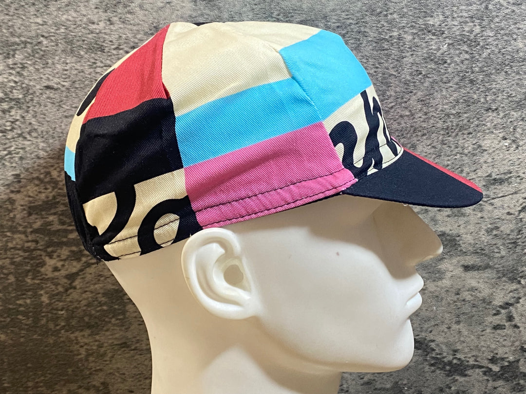 KC693 ラファ Rapha CROSS CAP サイクルキャップ 黒 水 ピンク ONESIZE 未使用