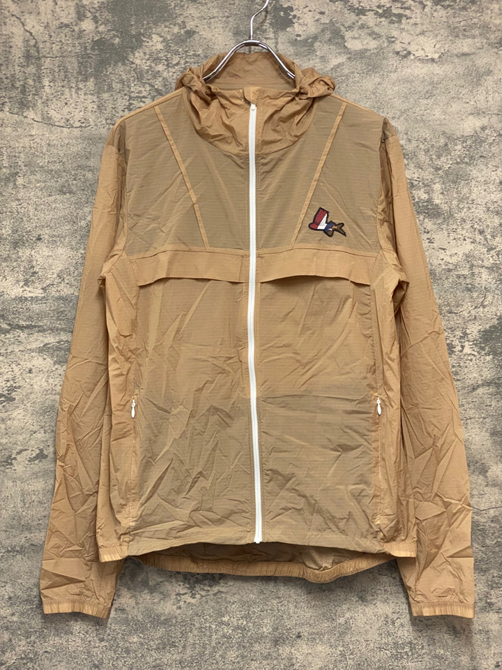 JY661 カフェドシクリステ CAFE DU CYCLISTE 長袖 フーディ ウィンドブレーカー 薄茶 L