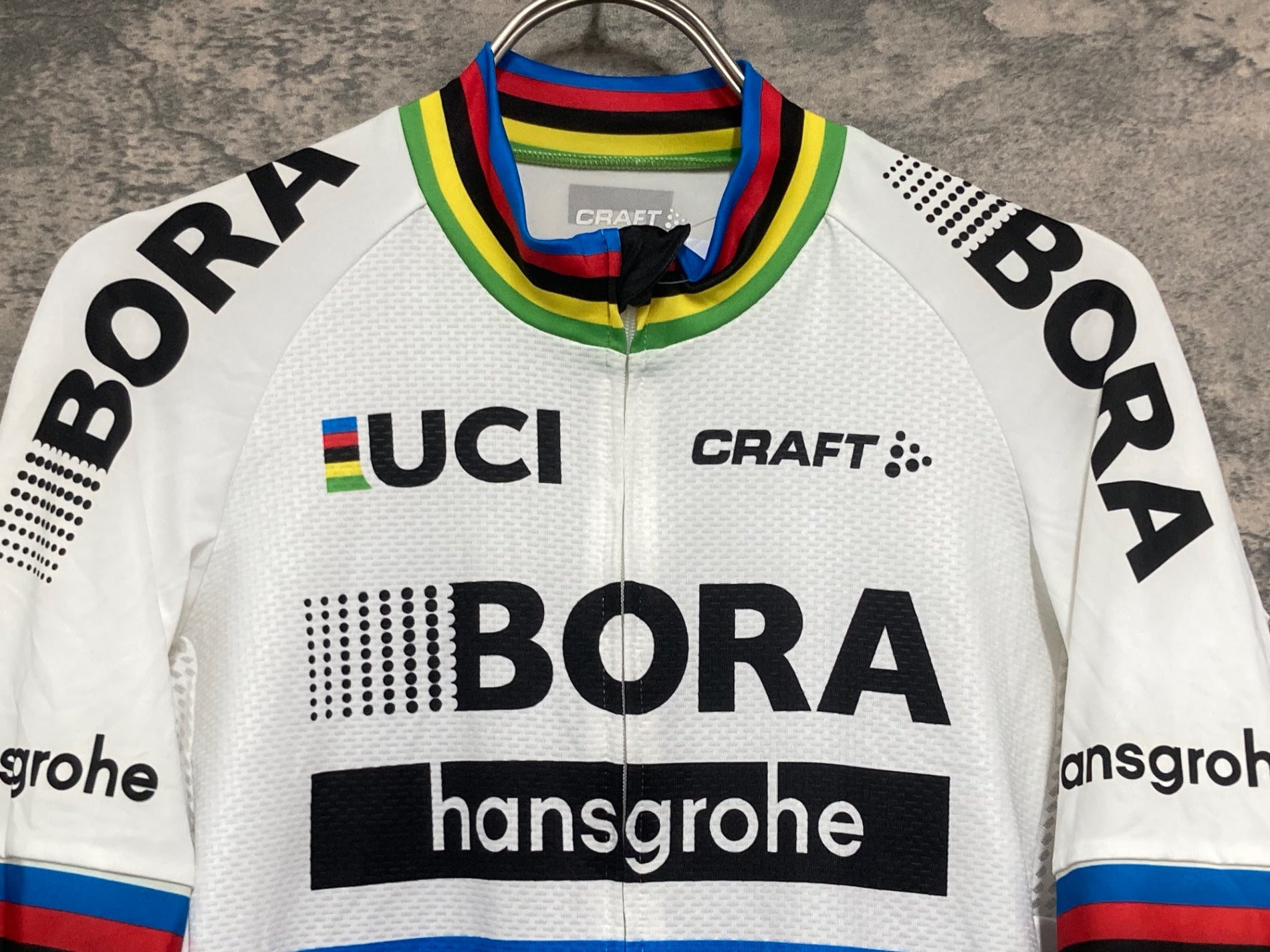 KJ767 クラフト CRAFT 半袖 サイクルジャージ 白 L BORA hansgrohe