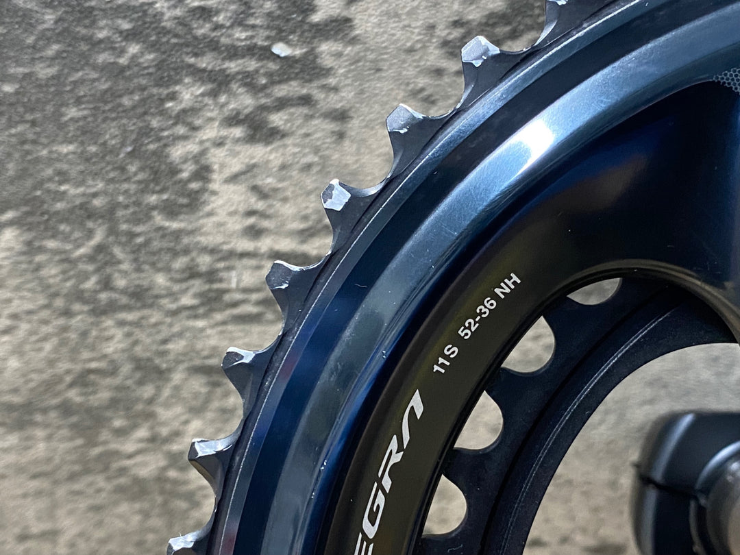 JU387 シマノ SHIMANO FC-08 クランクセット 52/36T 165mm 2x11s 4iiii PRECISION 3+ POWER METER 動作確認済み
