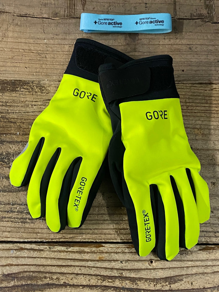 JV935 ゴア GORE 長指 グローブ 黄 XS 裏起毛