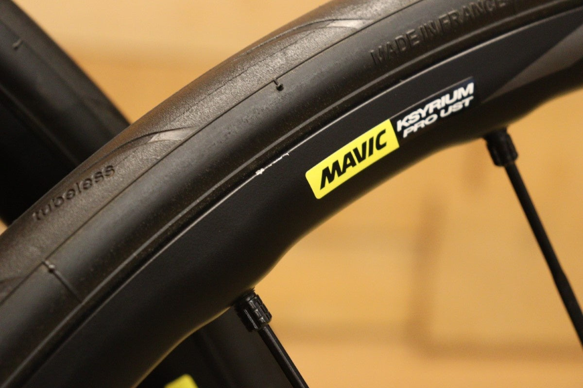 マビック MAVIC キシリウム プロ KSYRIUM PRO UST DISC アルミ チューブレス ホイールセット シマノ 12/11S –  BICI AMORE ONLINE STORE