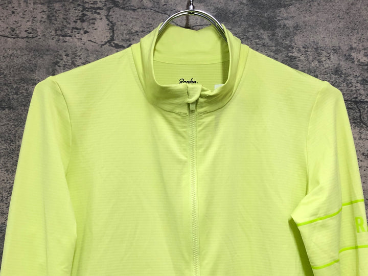 JF368 ラファ Rapha PRO TEAM LONG SLEEVE THERMAL JERSEY 長袖 サイクルジャージ 黄 M