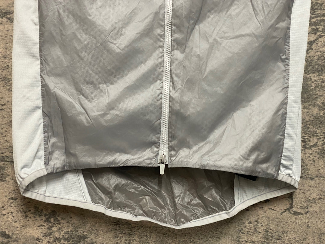 JO044 ラファ Rapha BREVET INSULATED GILET ジレ サイクルベスト グレー 白 S 裏起毛