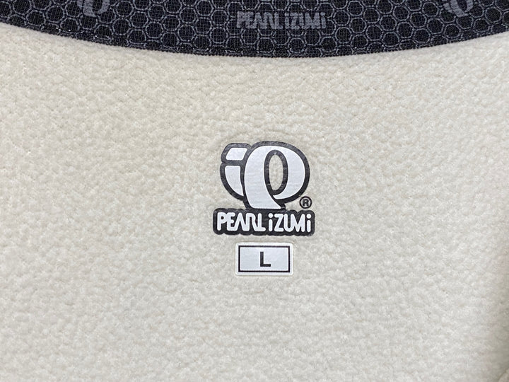 JM279 パールイズミ PEARL iZUMi 長袖 サイクルジャケット 白 黄緑 L 裏起毛