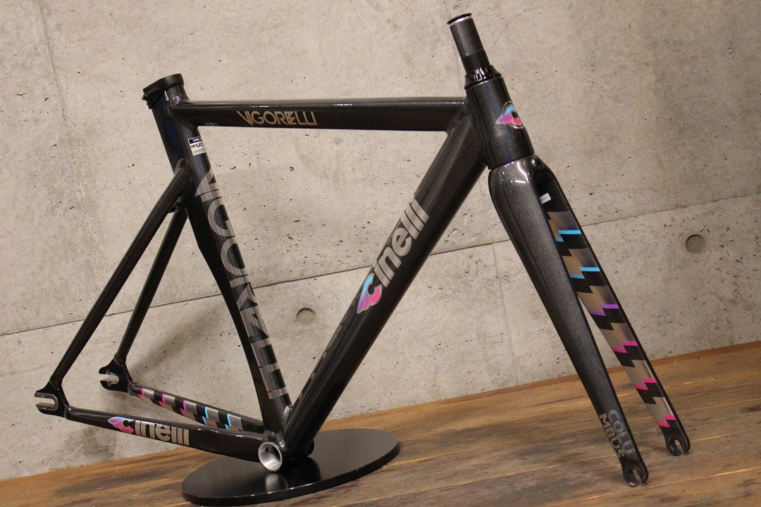 チネリ CINELLI ビゴレッリ VIGORELLI 2024年モデル XSサイズ ピスト アルミ フレームセット 【福岡店】