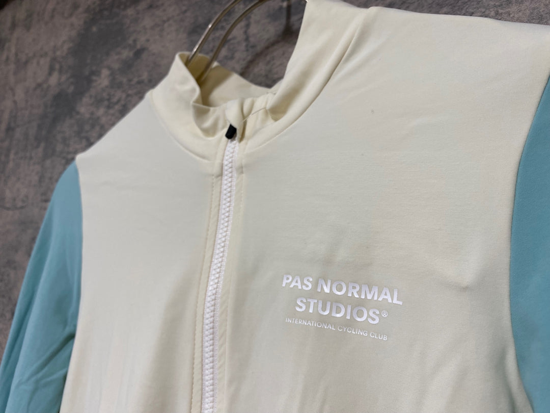 JY484 パスノーマルスタジオ PAS NORMAL STUDIOS Mechanism Long Sleeve Jersey 長袖 サイクルジャージ ホワイト グリーン M