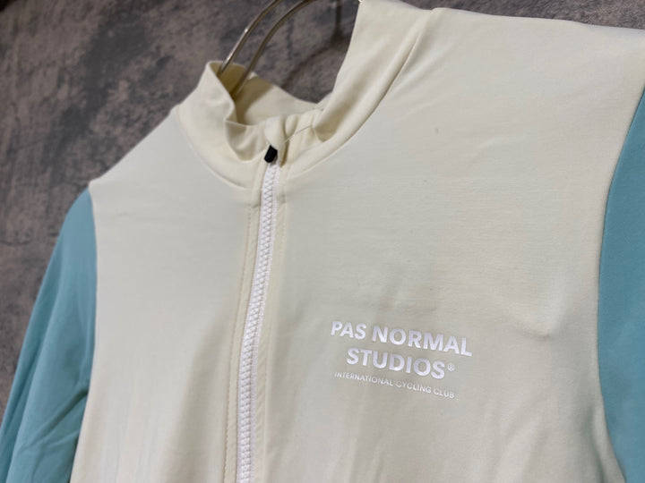 JY484 パスノーマルスタジオ PAS NORMAL STUDIOS Mechanism Long Sleeve Jersey 長袖 サイクルジャージ ホワイト グリーン M