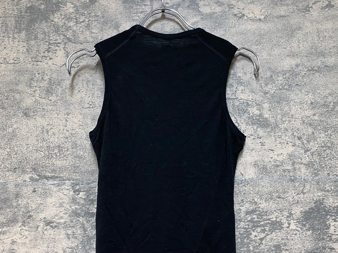 JP206 ラファ Rapha MERINO BASE LAYER ノースリーブ ベースレイヤー 黒 XS ※タグ劣化