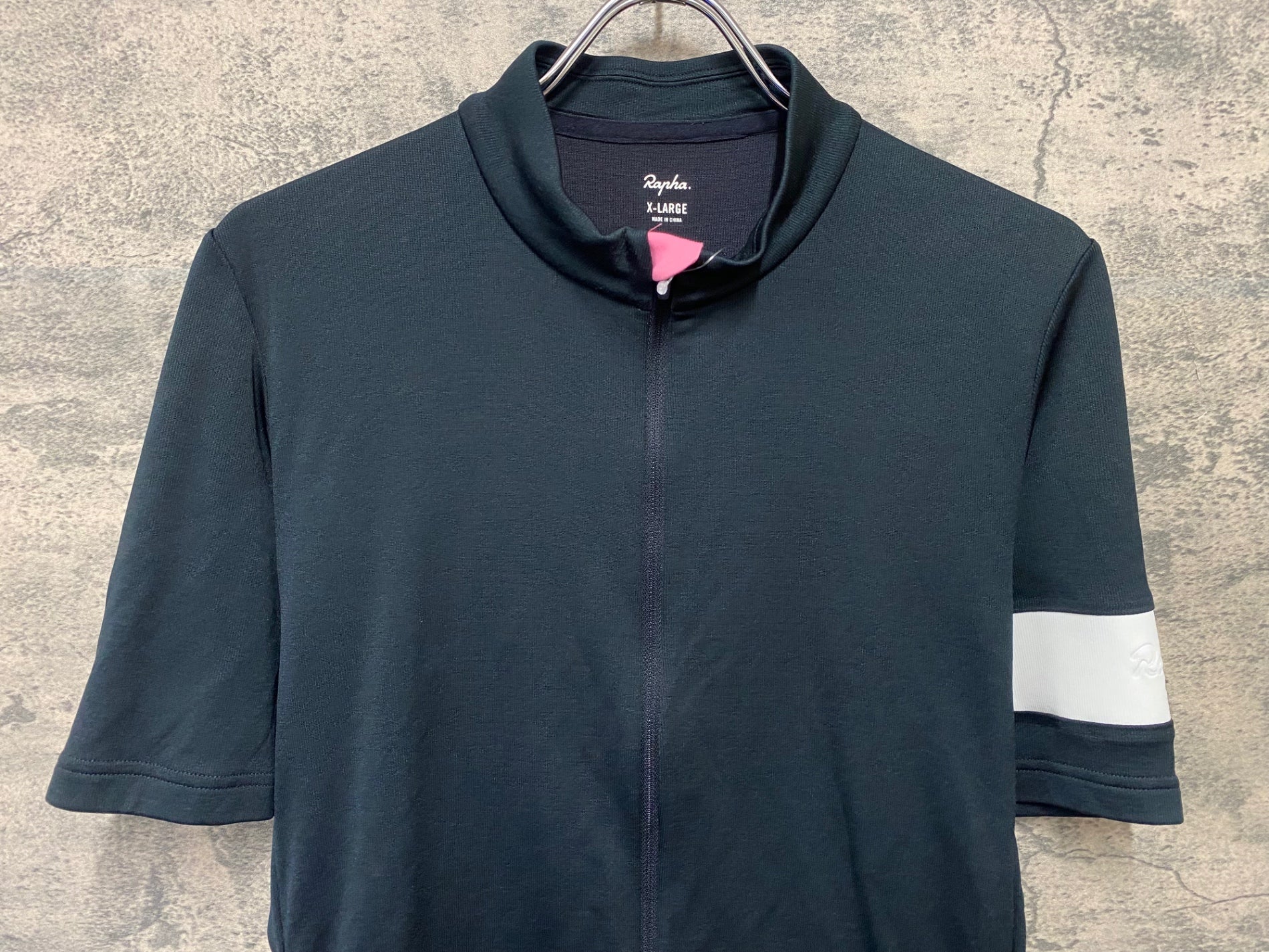 JH257 ラファ Rapha CLASSIC JERSEY 半袖 サイクルジャージ 黒 XL