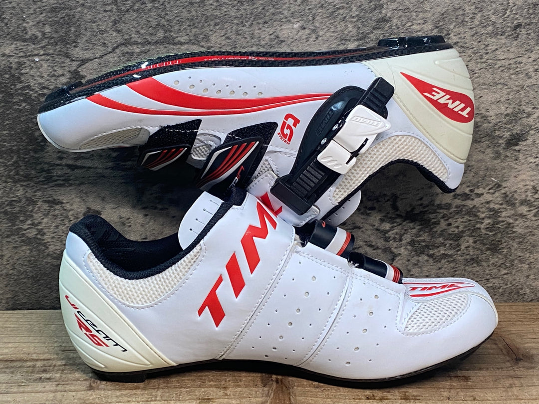 JR515 タイム TIME ULTEAM RS CARBON ビンディングシューズ 白 EU40