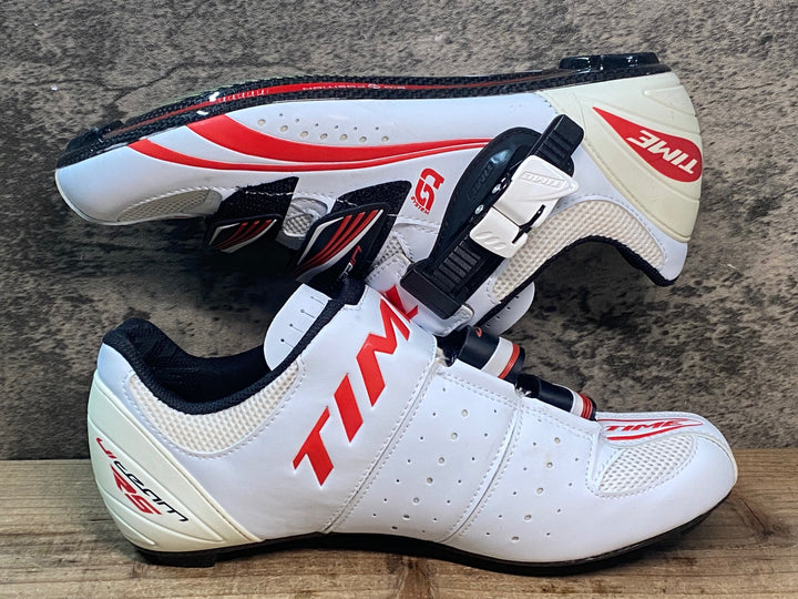 JR515 タイム TIME ULTEAM RS CARBON ビンディングシューズ 白 EU40