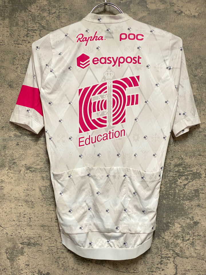 KO793 ラファ Rapha EF GIRO PRO TEAM TRAINING JERSEY 半袖 サイクルジャージ 白 ピンク S