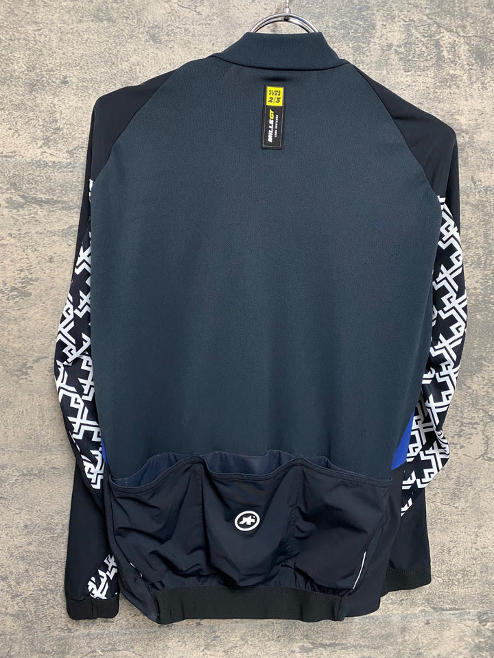 KR257 アソス Assos Mille GT Spring Fall Jacket 長袖 サイクルジャケット ネイビー 黒 M