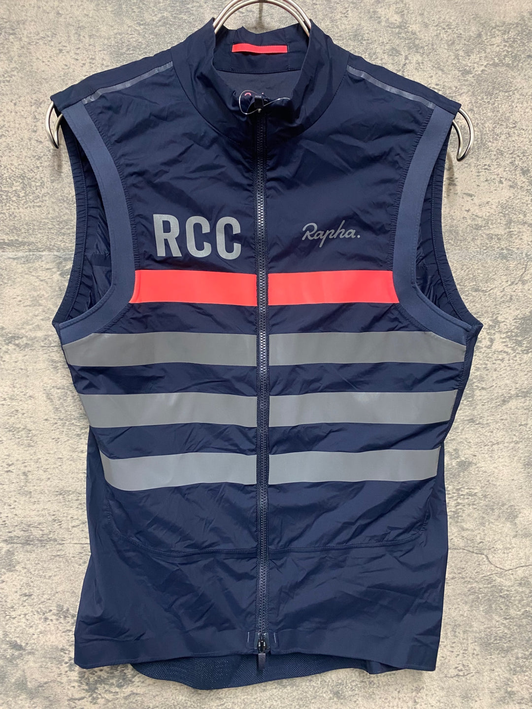 KM428 ラファ Rapha RCC PRO TEAM LIGHTWEIGHT GILET サイクルベスト ジレ 紺 S